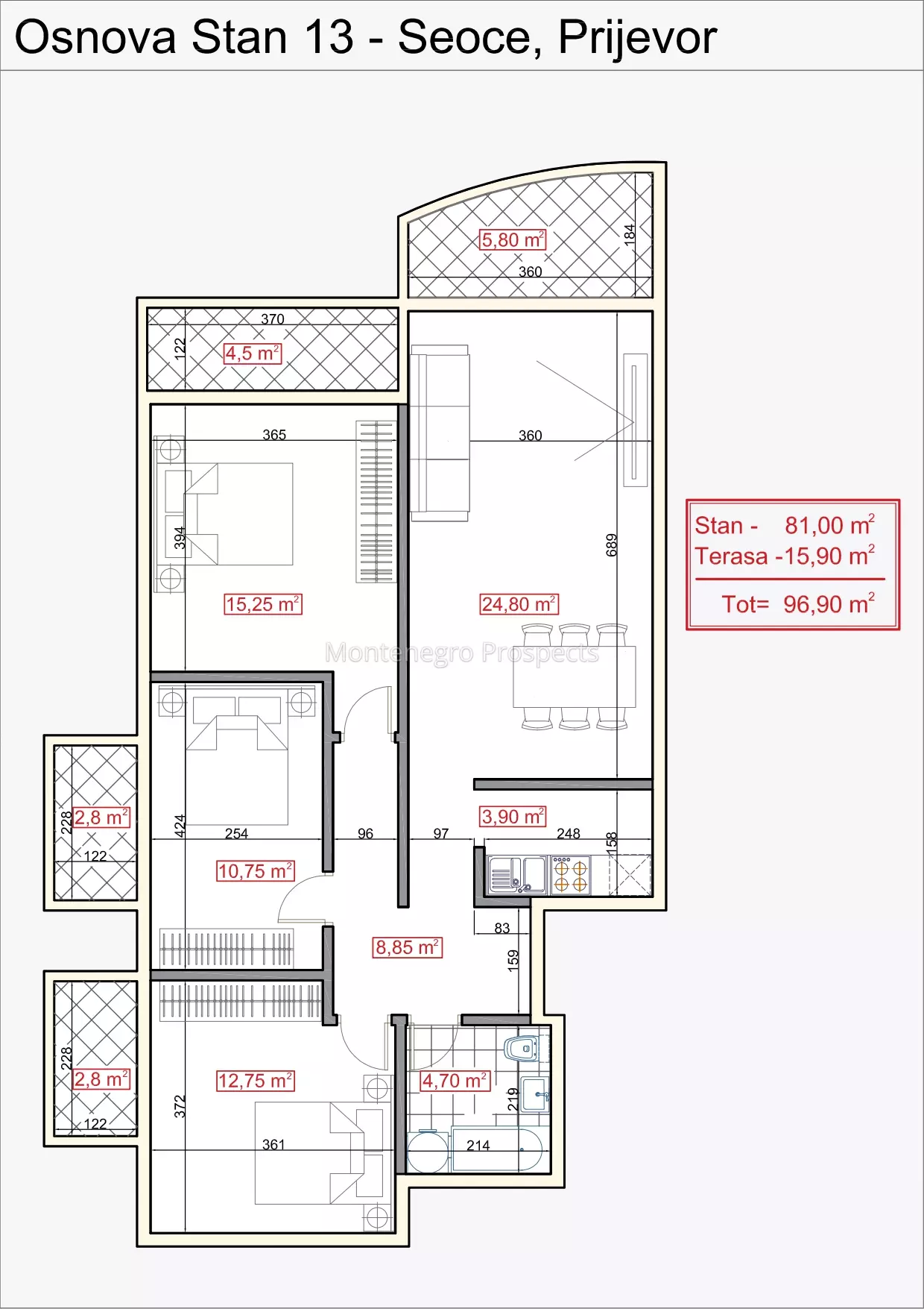 Spacious three bedroom apartmen 13785 13