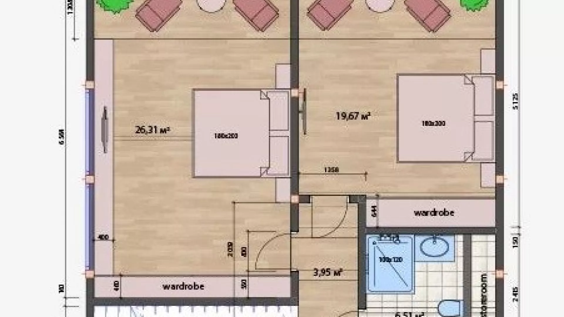 Modern house with a garden tivat 13497 floorplan 1 1