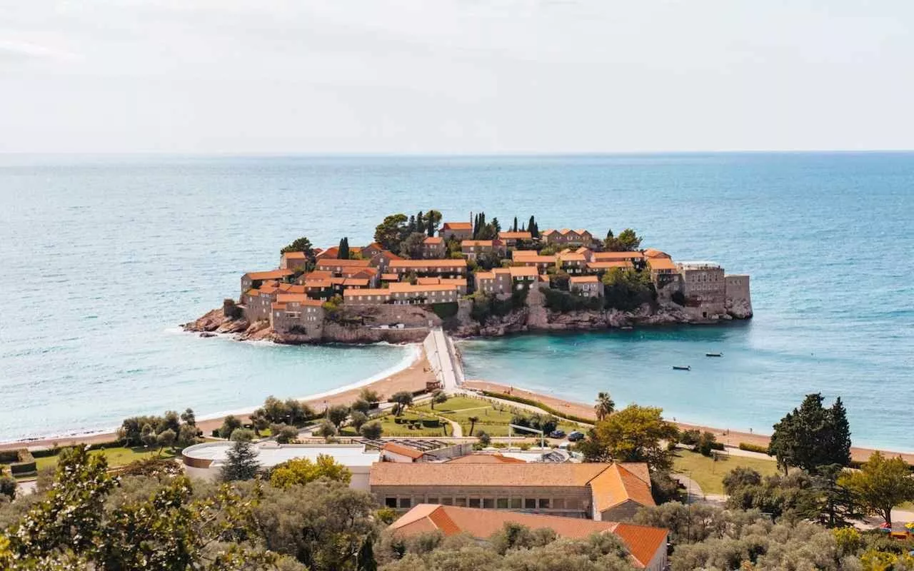 Sveti stefan poluostrvo u crnoj gori